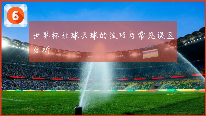 世界杯让球买球的技巧与常见误区分析